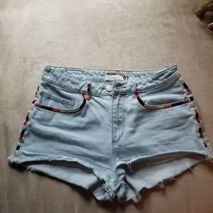 Garage high waisted denim shorts